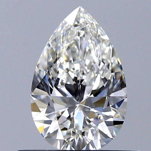 0.5 carat G-VS1 Natūralus Pear Deimantas (1)