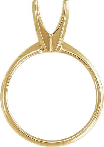 Sužadėtuvių Žiedas „Solitaire“ 14k yellow gold Elongated Cushion 10mm x 8mm (2)