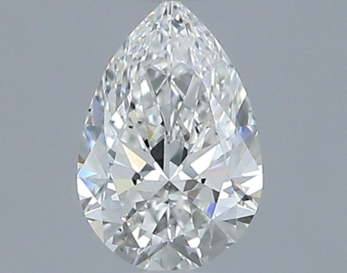0.34 carat F-SI1 Natūralus Pear Deimantas (1)