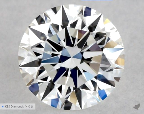 0.52 carat E-VVS1 Excellent cut Natūralus Round Deimantas (1)