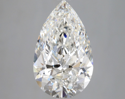 4.01 carat G-VS2 Natūralus Pear Deimantas (1)