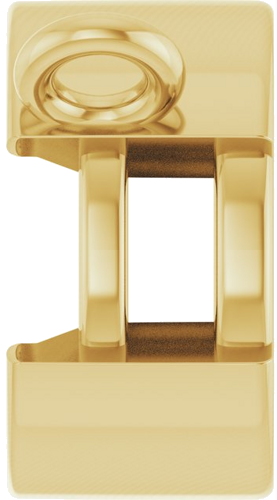 Pakabukas „Half-Bezel Solitaire“ 14k yellow gold Round 6.5mm (3)