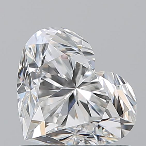 1.01 carat F-VVS2 Natūralus Heart Deimantas (1)