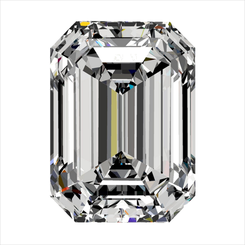 0.55 carat F-VVS2 Natūralus Emerald Deimantas (1)