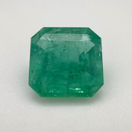 4.35 carat GREEN STEP cut Octagonal Smaragdas (1)