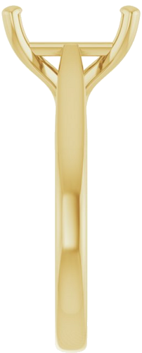Sužadėtuvių Žiedas 10k yellow gold Emerald 10mm x 8mm (4)