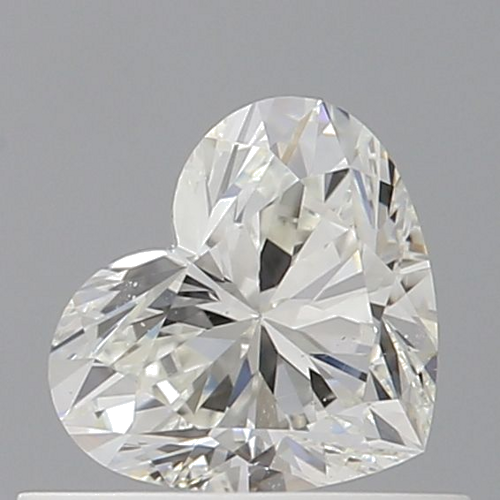 0.51 carat H-SI1 Natūralus Heart Deimantas (1)