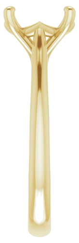 Sužadėtuvių Žiedas „Solitaire“ 585 Geltonojo Aukso Round 8.8mm (4)