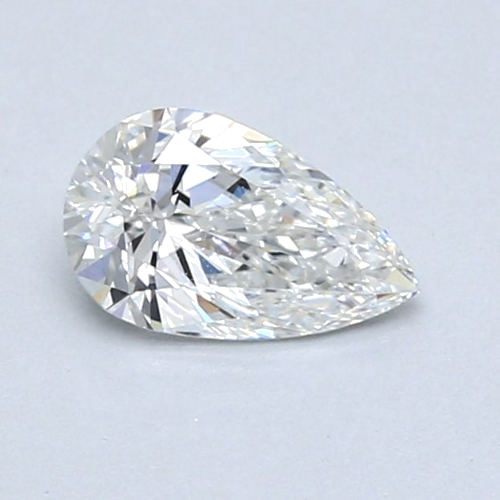 0.62 carat F-SI1 Natūralus Pear Deimantas (1)