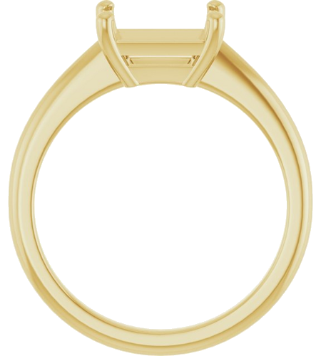 Sužadėtuvių Žiedas „Solitaire“ 14k yellow gold Emerald 8mm x 6mm (2)