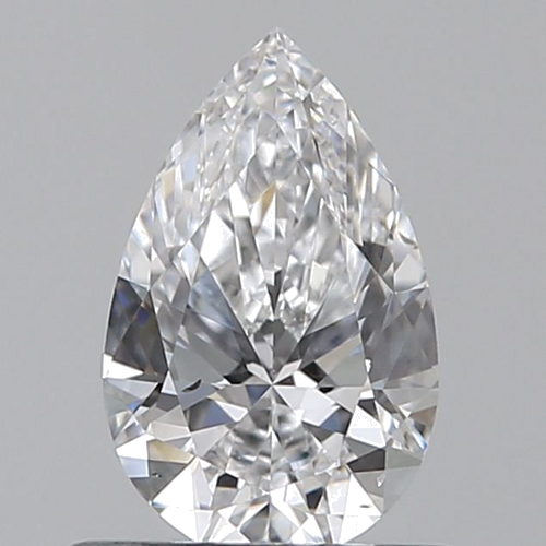 0.6 carat D-VS2 Natūralus Pear Deimantas (1)
