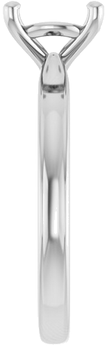 Sužadėtuvių Žiedas 14k white gold Round 8mm (4)