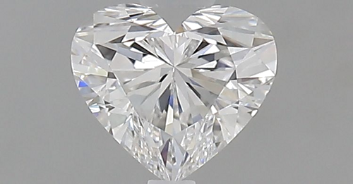 0.51 carat D-VVS2 Natūralus Heart Deimantas (1)