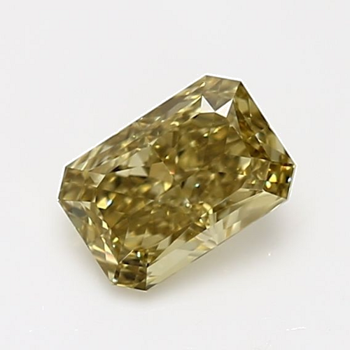 1.01 carat Fancy Brownish Greenish Yellow-VS1 Natūralus Radiant Deimantas (1)