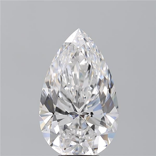 6.38 carat D-FL Natūralus Pear Deimantas (1)