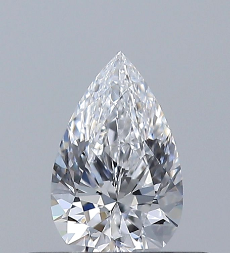 0.32 carat D-IF Natūralus Pear Deimantas (1)