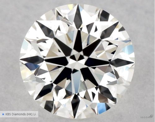 0.56 carat G-VVS2 Excellent cut Natūralus Round Deimantas (1)