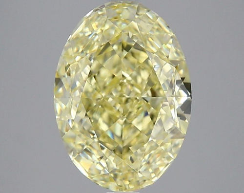 3.0 carat Fancy Light Yellow-VS1 Natūralus Oval Deimantas (1)