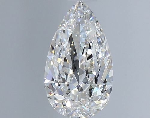 0.5 carat F-VVS2 Natūralus Pear Deimantas (1)