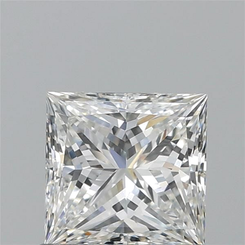0.7 carat F-VVS2 Natūralus Princess Deimantas (1)