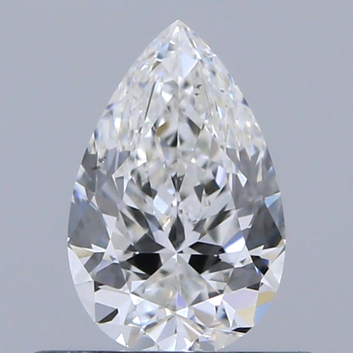 0.51 carat F-SI1 Natūralus Pear Deimantas (1)