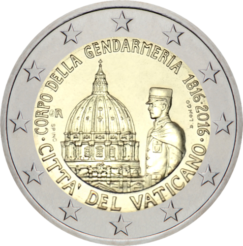 2016 Vatican Gendarmeria 2 euro coin (1)