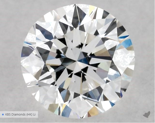 0.5 carat E-VS2 Excellent cut Natūralus Round Deimantas (1)