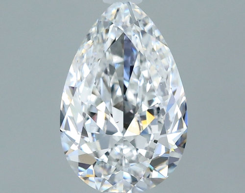 0.7 carat D-VS2 Natūralus Pear Deimantas (1)