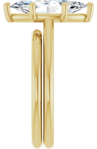 Sužadėtuvių Žiedas 14k yellow gold Marquise 14mm x 7mm (9)