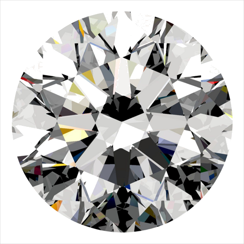 0.5 carat D-SI2 Very Good cut Natūralus Round Deimantas (1)