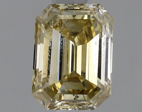 0.5 carat Fancy Deep Yellow-SI1 Natūralus Emerald Deimantas (1)