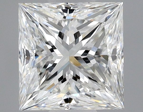 0.5 carat F-VVS2 Natūralus Princess Deimantas (1)