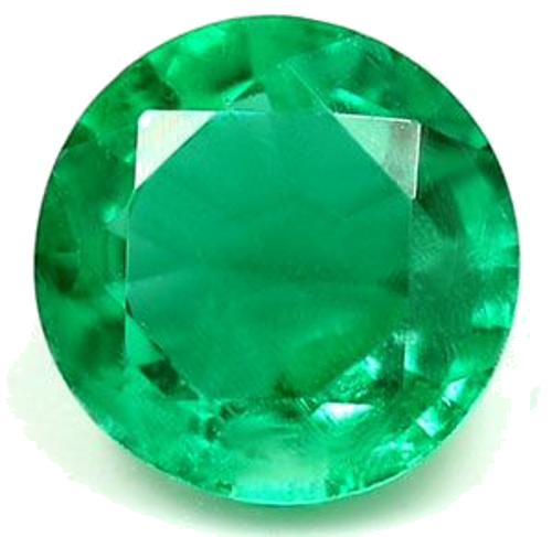0.53 carat GREEN Round Smaragdas (1)