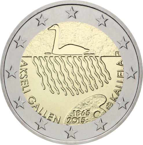 2015 Finland Akseli Gallen-Kallela 2 euro coin (1)