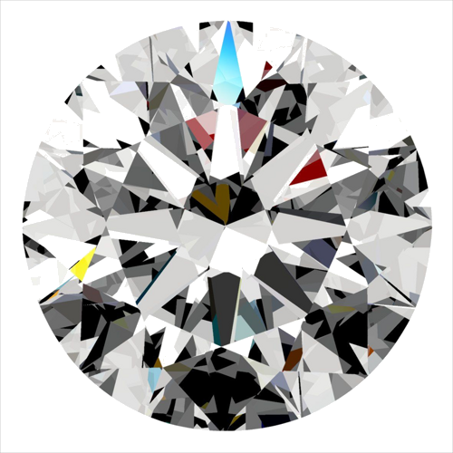 0.33 carat G-VVS1 Excellent cut Natūralus Round Deimantas (1)