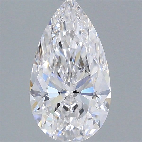 0.7 carat D-IF Natūralus Pear Deimantas (1)
