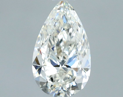 0.5 carat H-VS2 Natūralus Pear Deimantas (1)