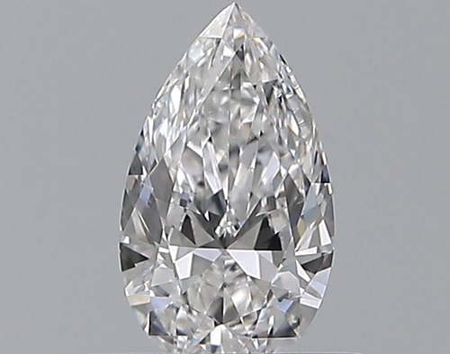 0.4 carat D-VS2 Natūralus Pear Deimantas (1)