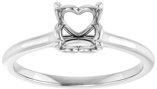 Sužadėtuvių Žiedas „Solitaire“ 585 Baltojo Aukso Round 6.5mm (3)