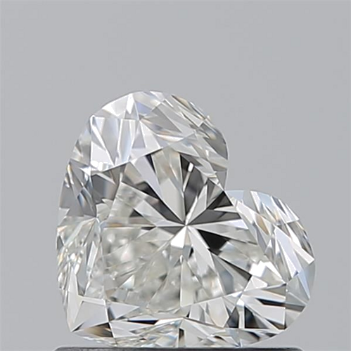 0.9 carat I-VVS2 Natūralus Heart Deimantas (1)