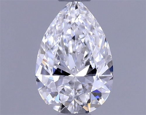 0.42 carat D-VVS1 Natūralus Pear Deimantas (1)