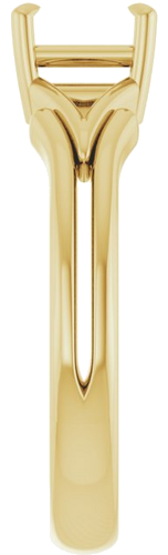 Sužadėtuvių Žiedas „Claw-Prong Solitaire“ 14k yellow gold Square 5mm (4)