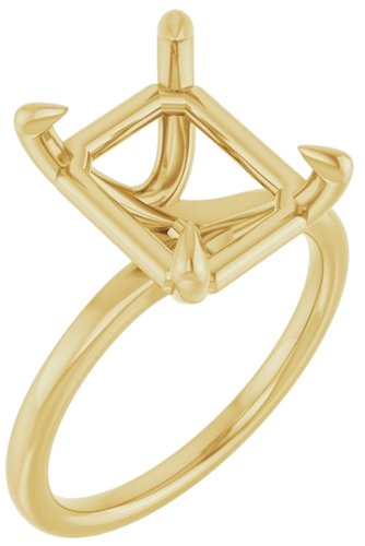 Sužadėtuvių Žiedas 18k yellow gold Emerald 11mm x 9mm (1)
