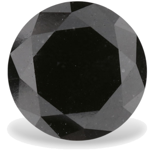 2.25 carat Fancy Black-VVS2 Excellent cut Natūralus Round Deimantas (1)