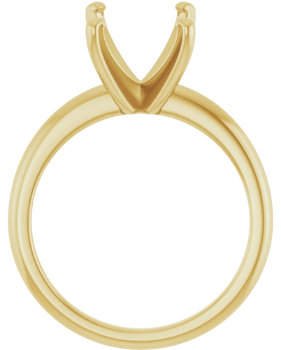 Sužadėtuvių Žiedas „Solitaire“ 10k yellow gold Emerald 10mm x 8mm (2)
