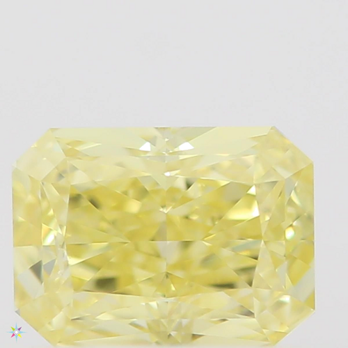 0.45 carat Fancy Intense  Yellow-SI1 Natūralus Radiant Deimantas (1)
