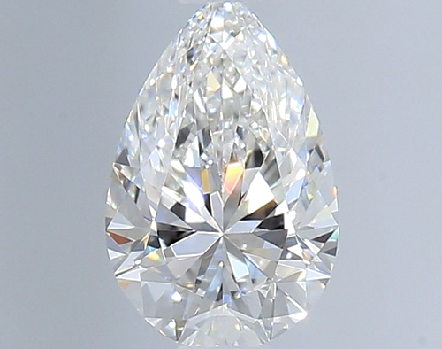 0.4 carat F-VS1 Natūralus Pear Deimantas (1)