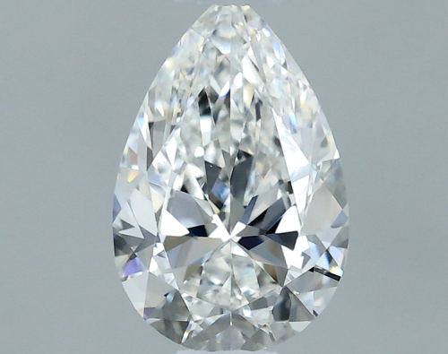 0.5 carat F-VVS2 Natūralus Pear Deimantas (1)