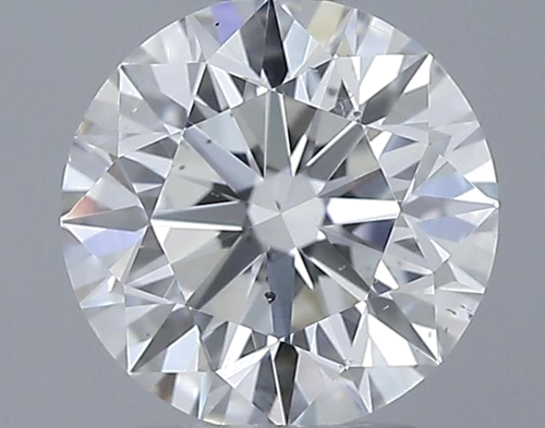 0.61 carat F-SI1 Excellent cut Natūralus Round Deimantas (1)