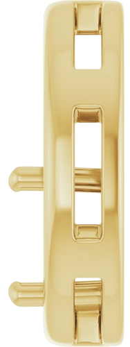 Pakabukas „Solitaire Circle“ 14k yellow gold Round 8mm (3)